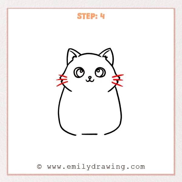 how to draw a cartoon animals - Step 4